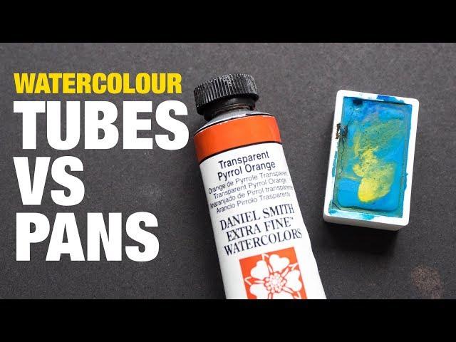 Watercolor Tubes vs Pans