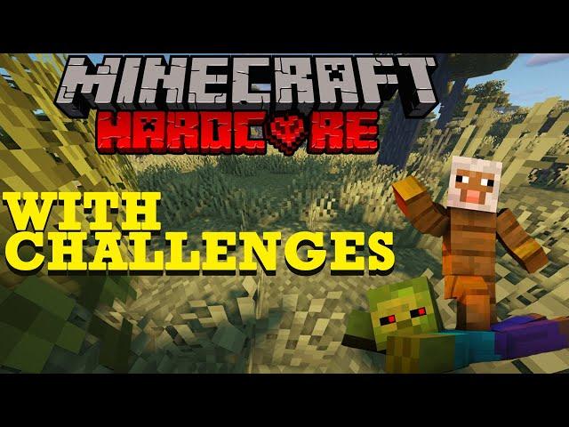 First Time Minecraft Hardcore WITH CHALLENGES (2020) 1.16.3