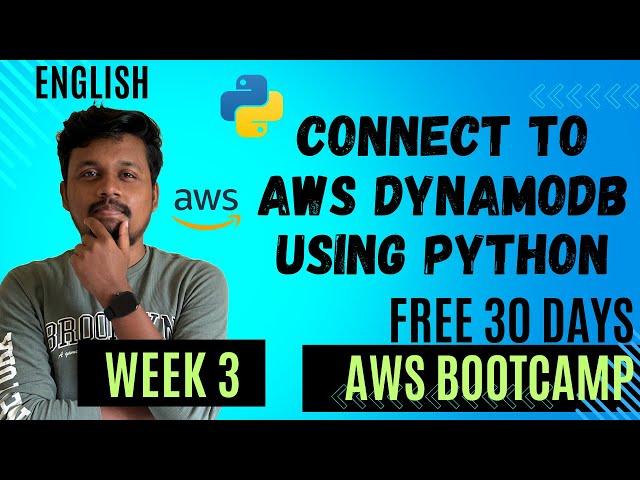 Connect to AWS DynamoDB using Python | Free AWS Bootcamp Week 3