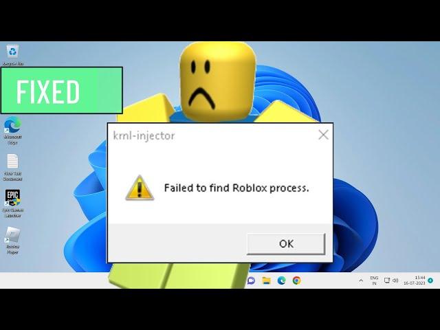 Fix Failed to find roblox process krnl injector Error (FIXED)