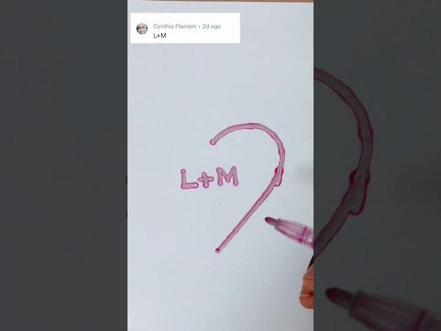 Next? L.M letter satisfying art #Miss tuber #lovely #youtube #videos