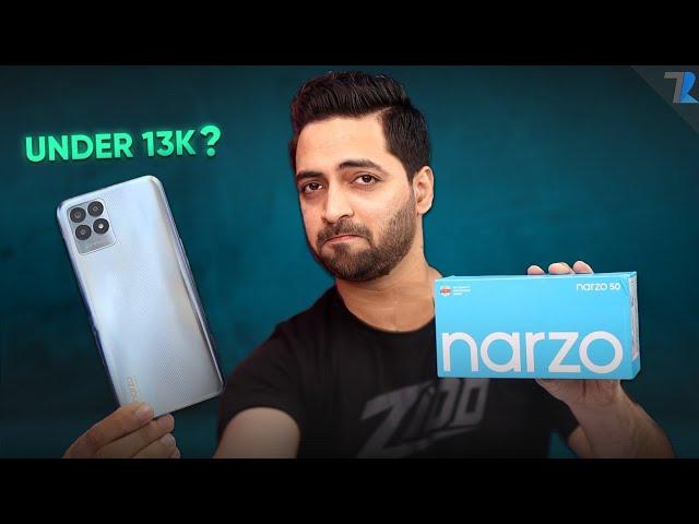 realme Narzo 50 Unboxing & Hands On - 120Hz Display | 5000 mAh 33W | Helio G96 | 50MP & More