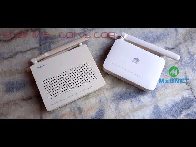 Huawei EG8141A5 G01 vs G08 And Convert GPON To XPON [GPON/EPON]