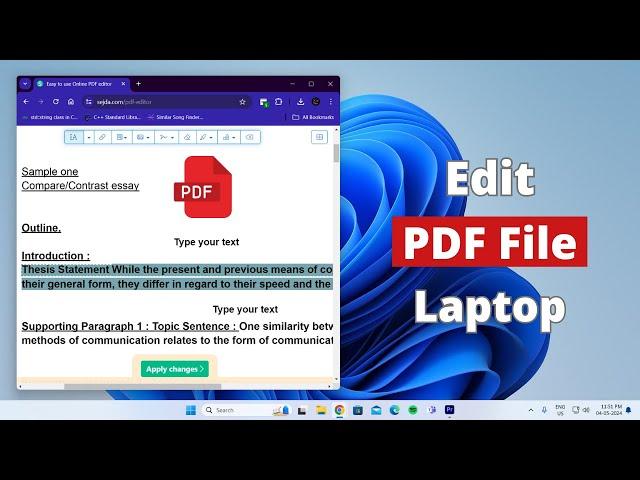 How to Edit PDF File in Laptop