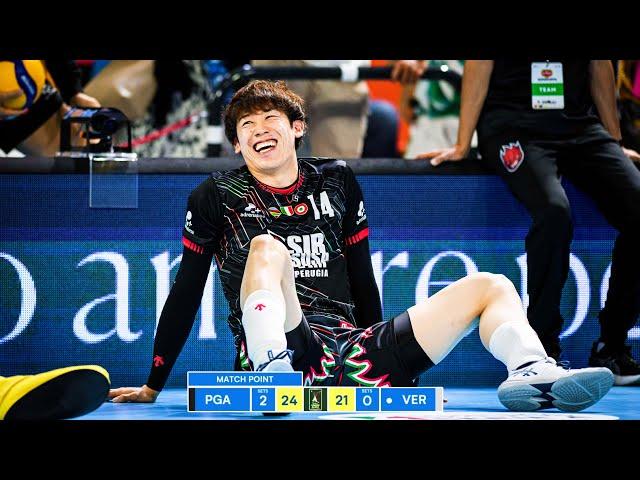 Yuki Ishikawa & Perugia DESTROYED Verona in Italian Volleyball League 2024 !!!