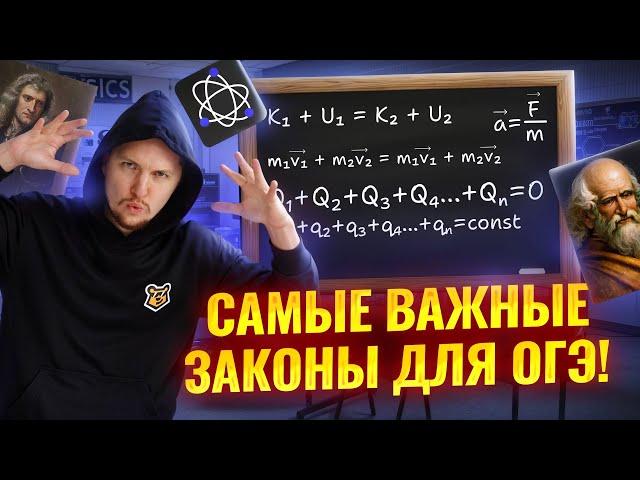 ВСЕ ЗАКОНЫ ФИЗИКИ для ОГЭ | Механика, Термодинамика, Электричество, Оптика, Ядерная физика | Умскул