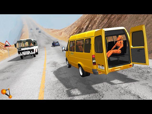 МАРШРУТКА БЕЗ ТОРМОЗОВ! ПАССАЖИРЫ В ПАНИКЕ | BeamNG.drive