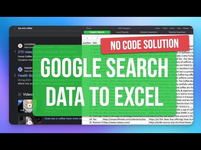 Google Search Results Scraper - scrape SERP data to Excel (No Code Solution 2024)