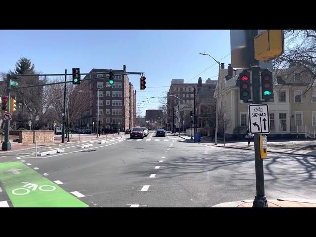 New bicycle signals at complex bike intersection, Cambridge, MA
