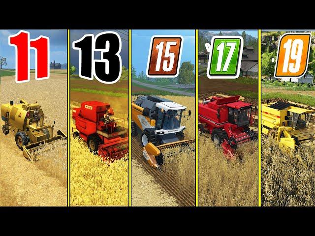 Farming Simulator 11 vs 13 vs 15 vs 17 vs 19 !!! FARMING SIMULATOR GAMES COMPARISON !!!