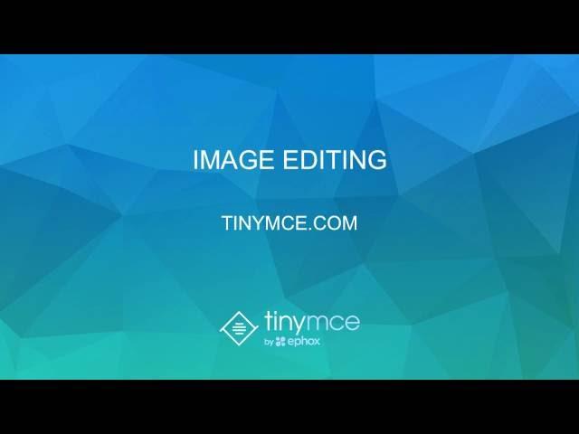 Image Editing with TinyMCE