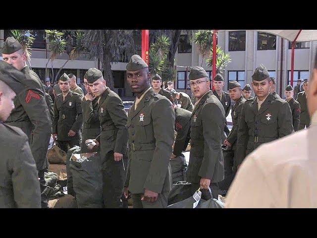 After Boot Camp – Students Arrive For Marine Combat Training