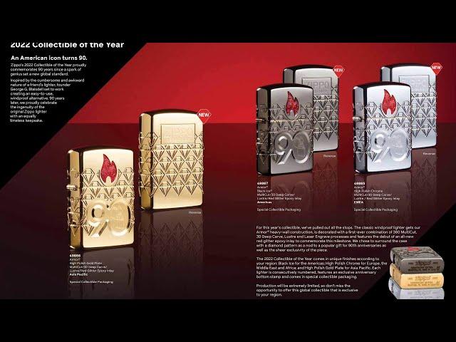 Zippo 2022 Collectible of the Year 90th Anniversary