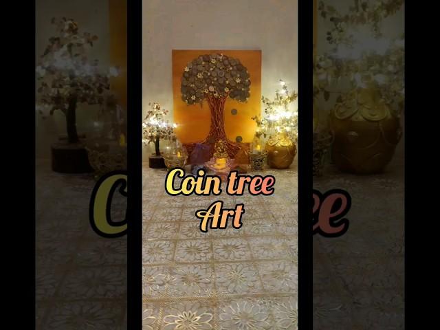 Coin tree painting #Golden tree #Coin tree #Karpagavirucham #shorts