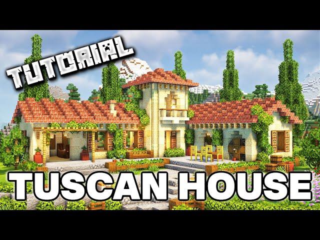 How To Build A Tuscan House | Minecraft Tutorial