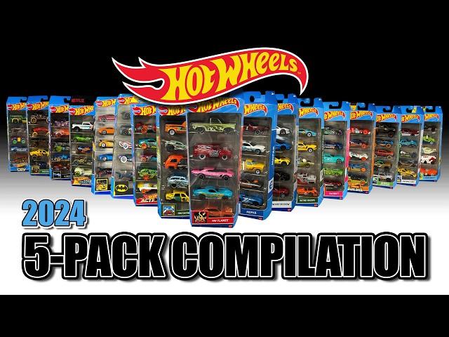 Unboxing ALL of the 2024 Hot Wheels 5-Packs.