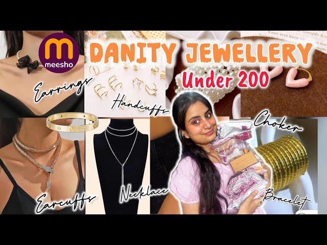 *HUGE* MEESHO JEWELLERY HAUL under 299  Affordable Dainty Jewellery