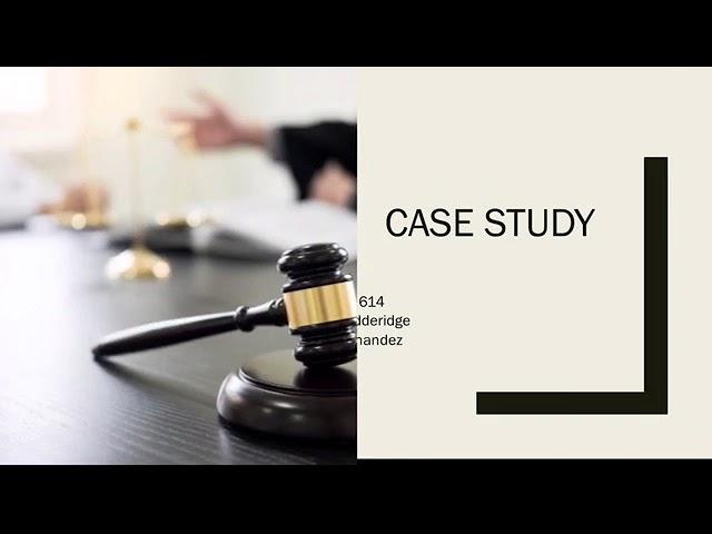 CED 614 Case Study Presented By Jake Dodderidge