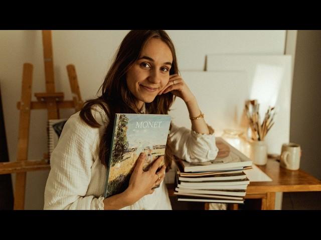 showing you my french art book - asmr