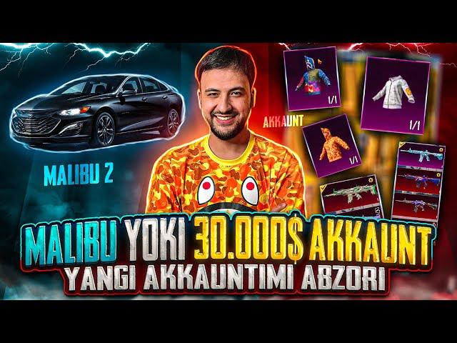  MALIBU 2 yoki 30.000$lik AKKAUNT? -  YANGI AKKAUNTIM TO'LIQ ABZORI