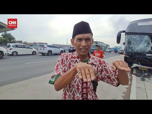 Kesaksian Supir Bus Korban Kecelakaan Maut KM 58 Tol Cikampek