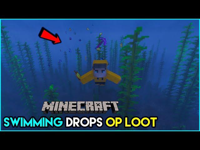 Minecraft But Swimming Drops OP Loot | Minecraft | THE COSMIC BOY