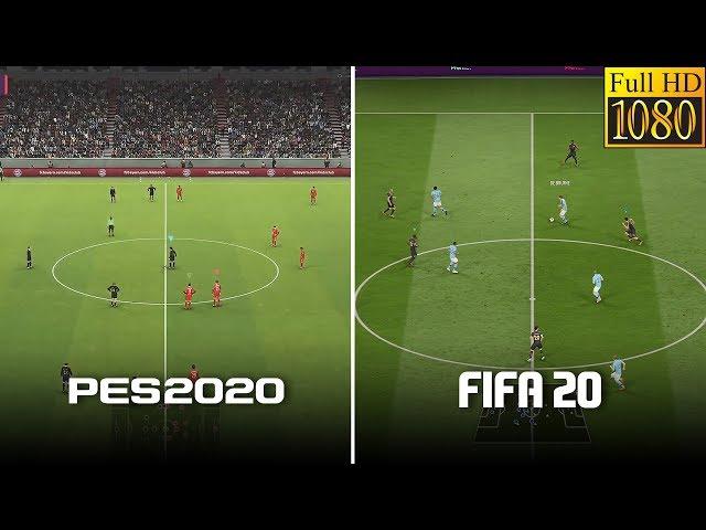 FIFA 20 VS PES 20 Graphics Comparison | Gameplay HD