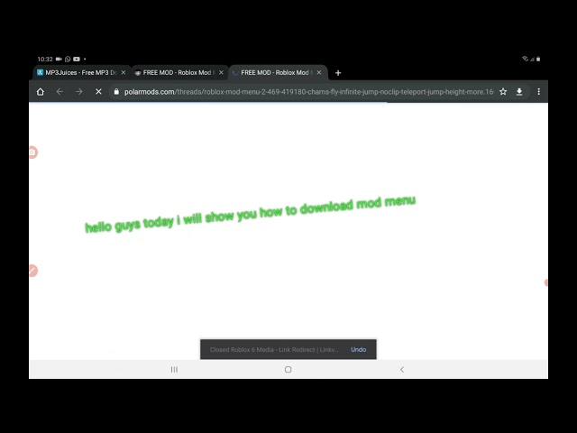 tutorial to download mod menu(by bomb hacker)