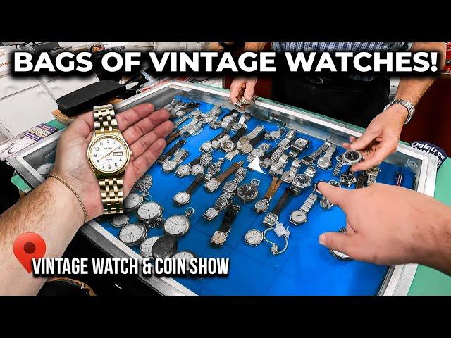 Buying Bags of Vintage Watches at a Vintage Watch Show!