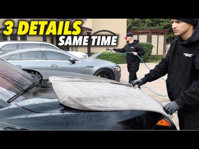 How We Detail 3 SUPER CARS At The Same Time - Dave's Auto Detail