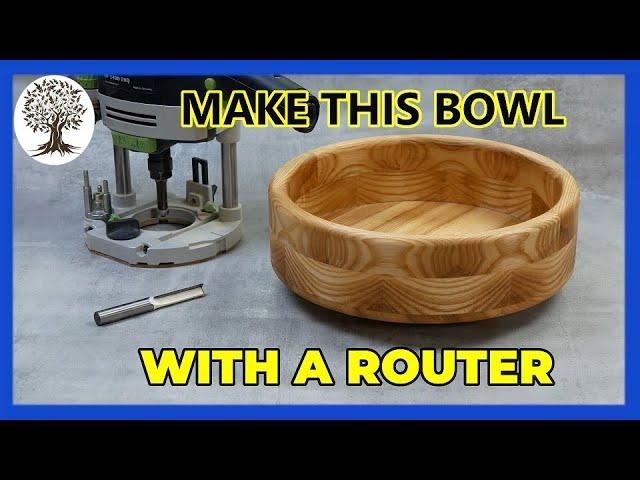 Make This Bowl with a Router and this Easy Jig!