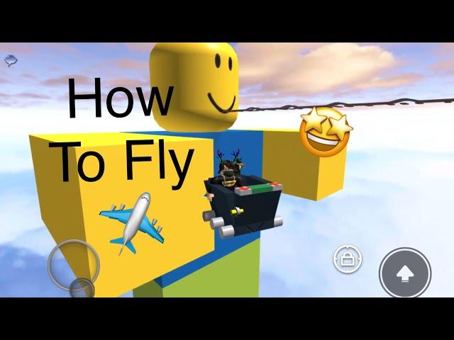 How to fly using a cart in Roblox cart ride into a noob!