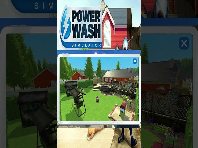Nettoyage du Jardin - Powerwash Simulator.