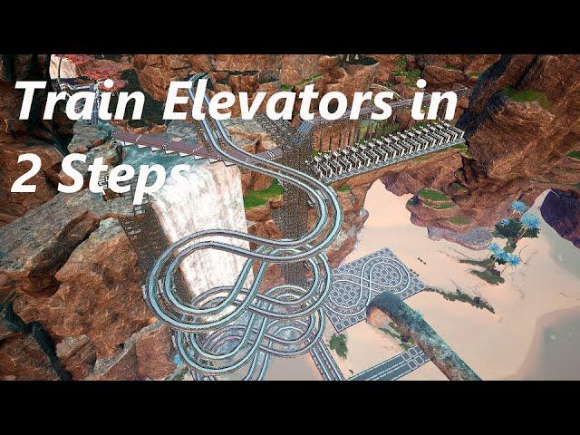 How to Build Double Spiral Train Elevators