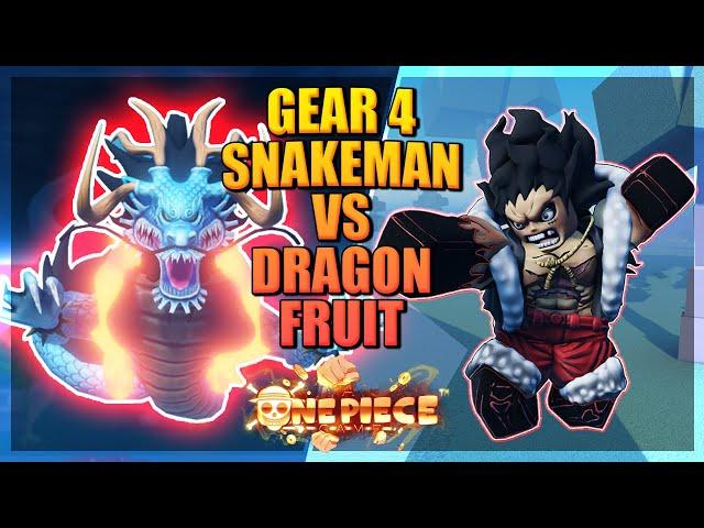 Gear 4 Snakeman vs Dragon Fruit - Full Showcase in A One Piece Game