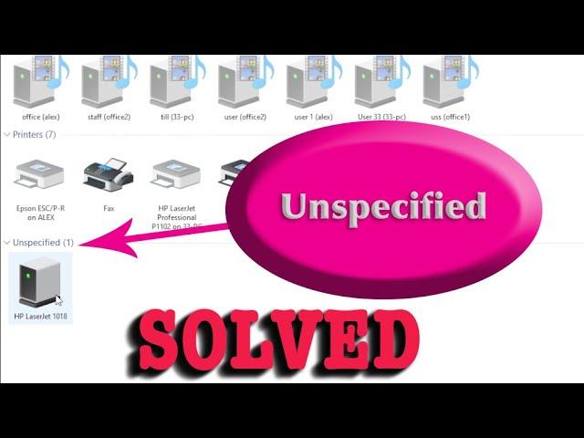 Unspecified device - SOLVED - WINDOWS 10