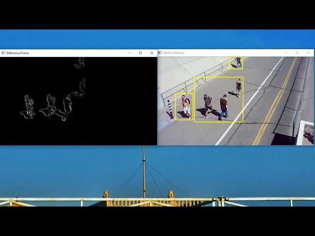 Motion Detection using OpenCV, Python, Code in Description