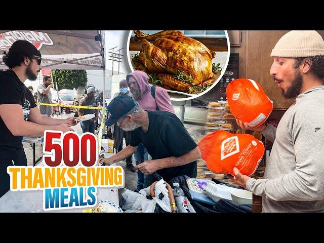 Cooking 500 Thanksgiving Meals For The Homeless!