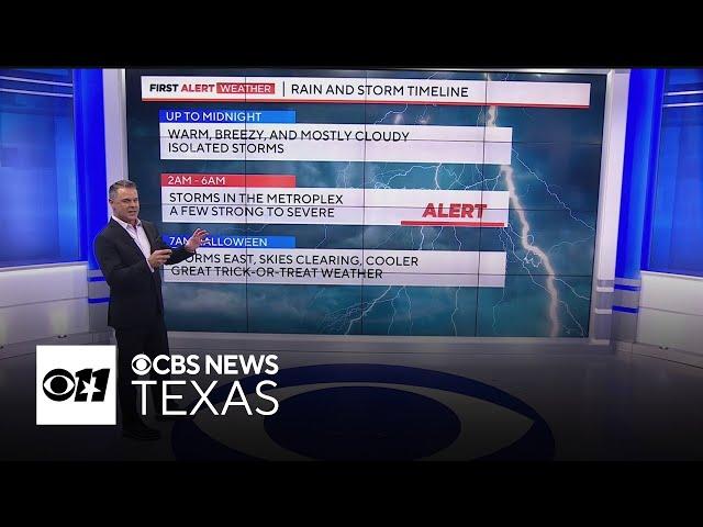 Overnight storms in North Texas could bring hail and high winds