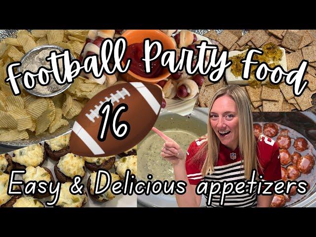 16 Easy and Delicious Football Party Appetizers #gamedayappetizers