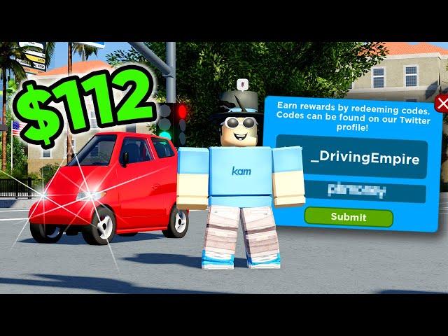 NEW $6,000,000,000 MONEY CODE & $100 CAR in Driving Empire!