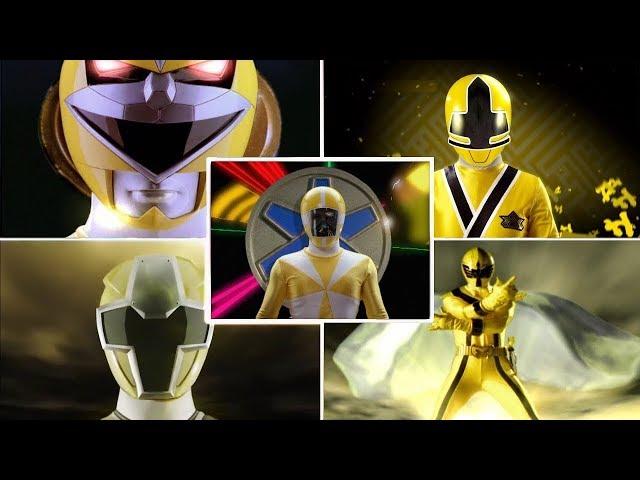 Top 10 Yellow Ranger Morph Sequences | Ninja Steel | Power Rangers Official