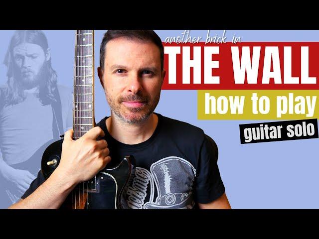 Another Brick in The Wall 2 (SOLO) // guitar lesson - how to play - tutorial