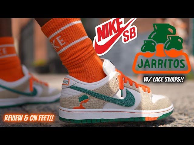 BY FAR MY FAVORITE DUNK OF 2023 SO FAR!! NIKE SB DUNK JARRITOS REVIEW & ON FEET W/ LACE SWAPS!!