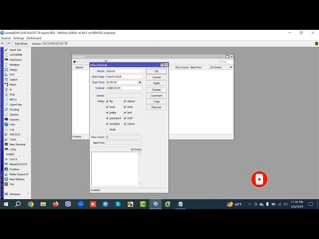 How to Schedule MikroTik Router Auto Reboot.