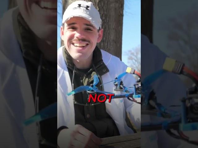 What happens when you angle the motors of a FPV drone?