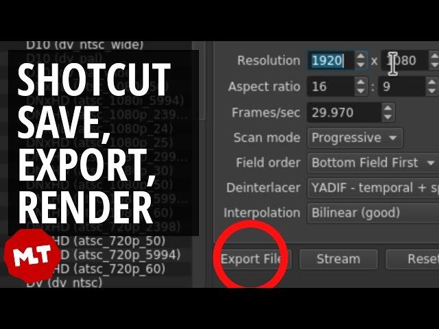 Save/Export/Render Video in Shotcut - Easy Tutorial