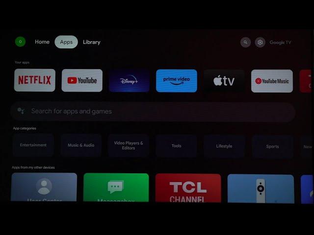 osApps | TCL GTV Network Standby