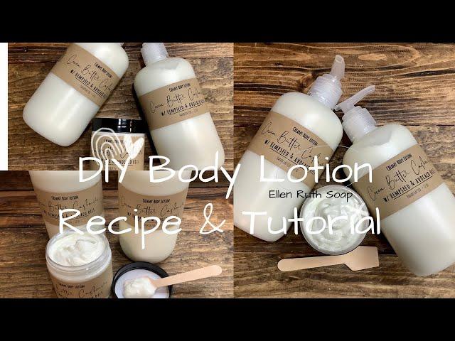 DIY   Simple & Easy Body Lotion Recipe + How to Calculate Fragrance Oil Load | Ellen Ruth Soap