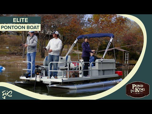 The Pond King Elite Pontoon Boat - The ultimate in fishing